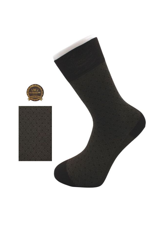 Bambu Erkek Yazlık Soket Uzun Jakarlı Desenli Çorap Dikişsiz 4'lü Paket