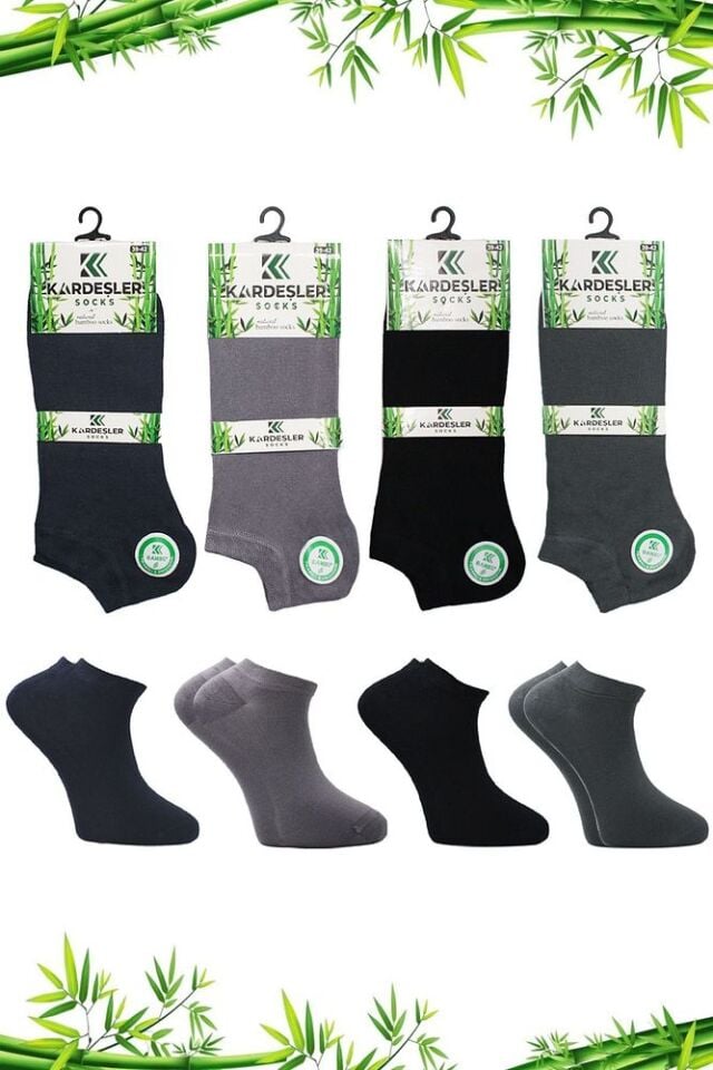 Bambu Erkek Patik Çorap Dikişsiz Çok Renkli - 39-42