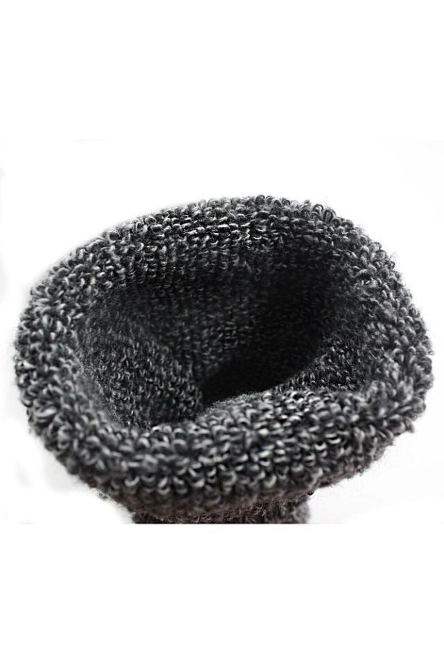 Erkek Lambswool Termal Yün Kışlık Havlu Kalın Çok Renkli Çorap 6'lı Paket Isıyı İçeride Tutar