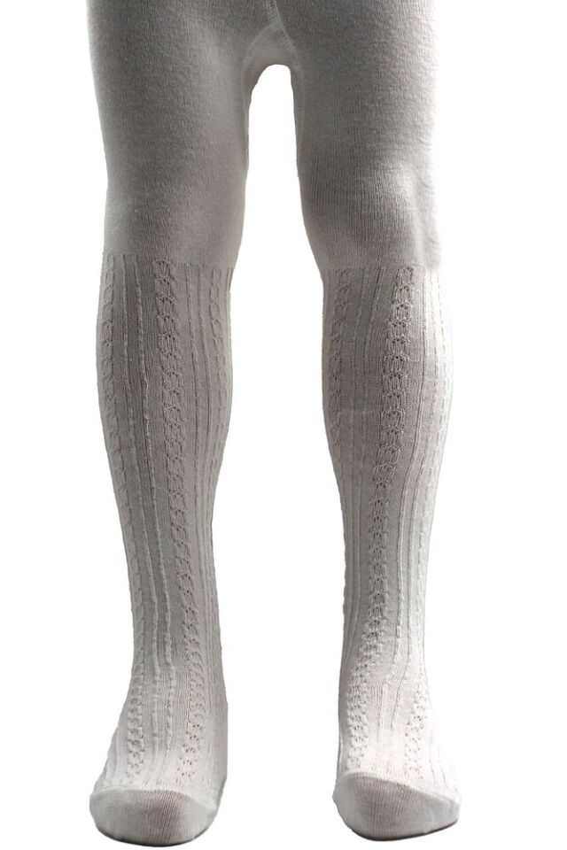 Çocuk Pamuklu Külotlu Çorap Krem-ZNCR - 9-10 Yaş