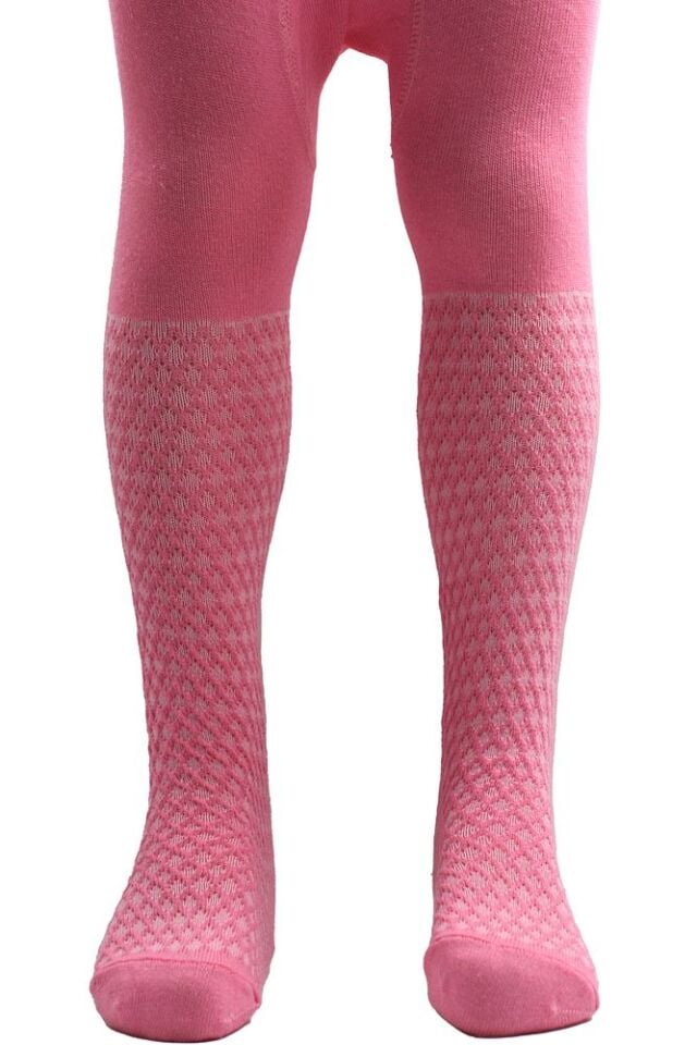 Çocuk Pamuklu Külotlu Çorap Pembe-BKLV - 1-2 Yaş