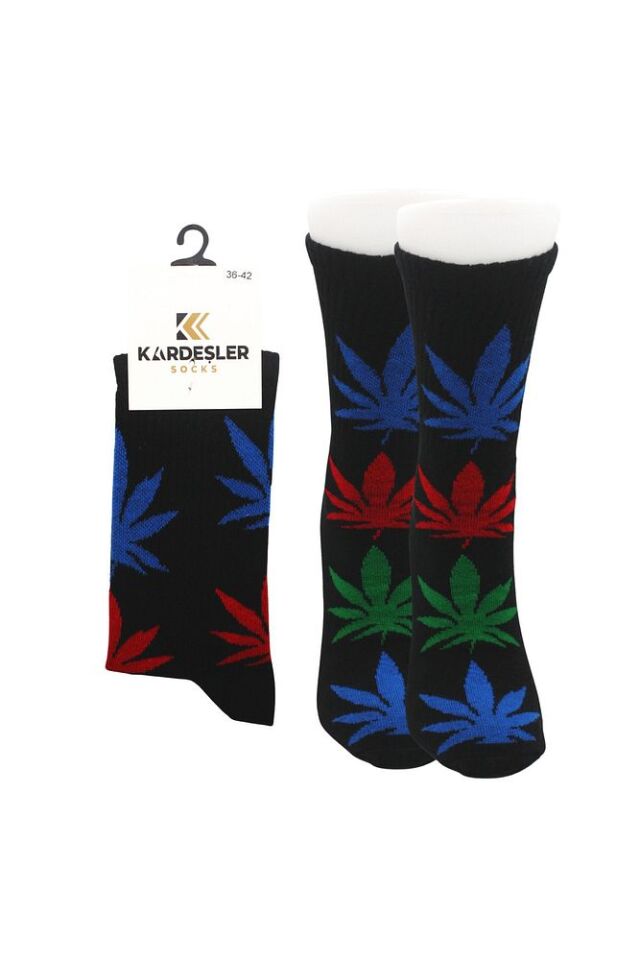 Unisex Desenli Renkli Çorap Çok Renkli - 36-42